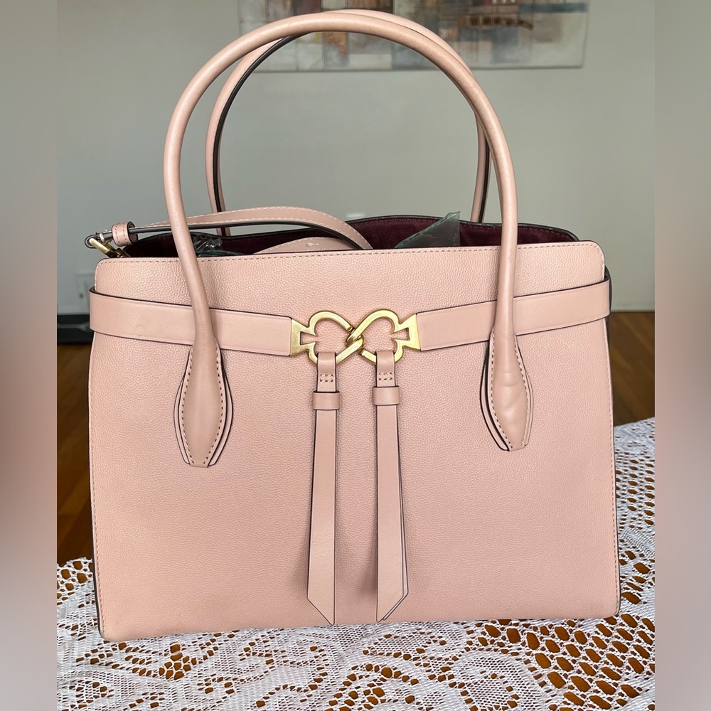Kate Spade pink leather (VGUC) New York Toujours large Satchel/tote - purse